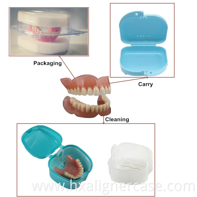 Teeth Protector Safety Sport Mouth Guard Plastic Transparent Dental Box With Sponge